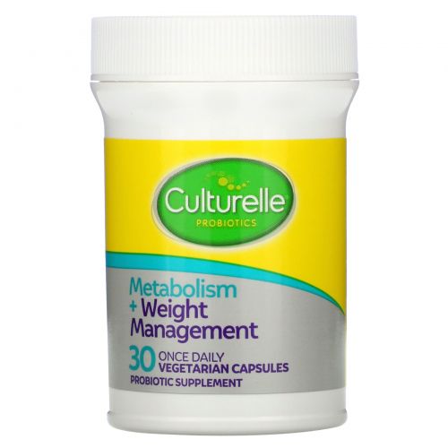 Culturelle, Probiotics, Metabolism + Weight Management, 12 Billion CFU, 30 Vegetarian Capsules