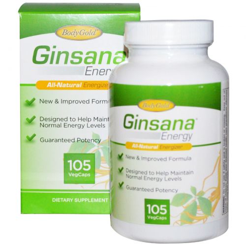 Pharmaton Natural Health, Ginsana Energy, 105 вегетарианских капсул