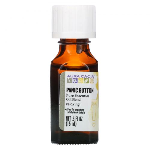 Aura Cacia, Panic Button, 5 жидкий унций (15 мл)