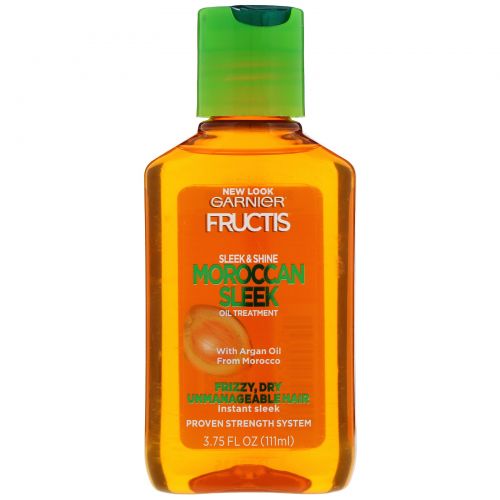 Garnier, Fructis, Sleek & Shine, Moroccan Sleek, масло для волос, 111 мл