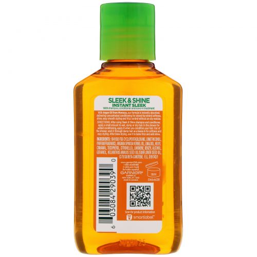 Garnier, Fructis, Sleek & Shine, Moroccan Sleek, масло для волос, 111 мл