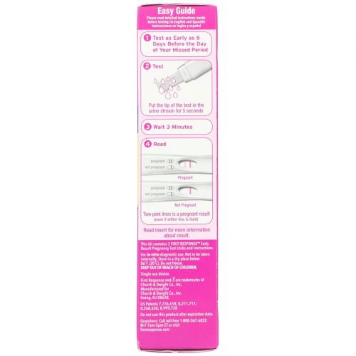 First Response, Early Result Pregnancy Test, 3 Tests