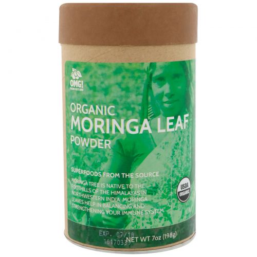 OMG! Food Company, LLC, Organic, Moringa Leaf Powder, 7 oz (198 g)