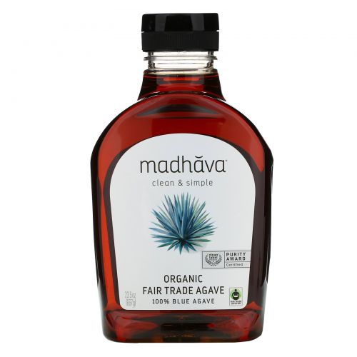 Madhava Natural Sweeteners, Органический Золотой Светло-голубой агавы, 23.5 унций (667 г)