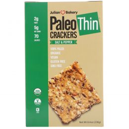 The Julian Bakery, Organic Paleo Thin Crackers, Salt & Pepper, 8.4 oz (238 g)