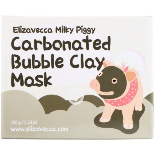 Elizavecca, Пузырьковая глиняная маска Milky Piggy, 100 г