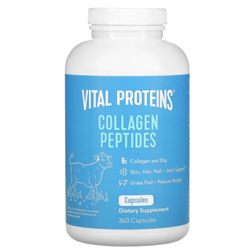 Vital Proteins, Пептиды коллагена, 600 мг, 360 капсул