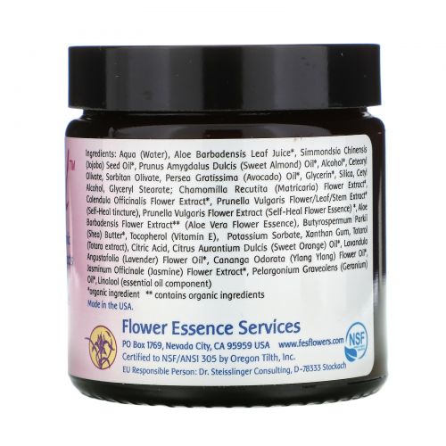 Flower Essence Services, Заживляющий крем, 4 жидких унции (118 мл)