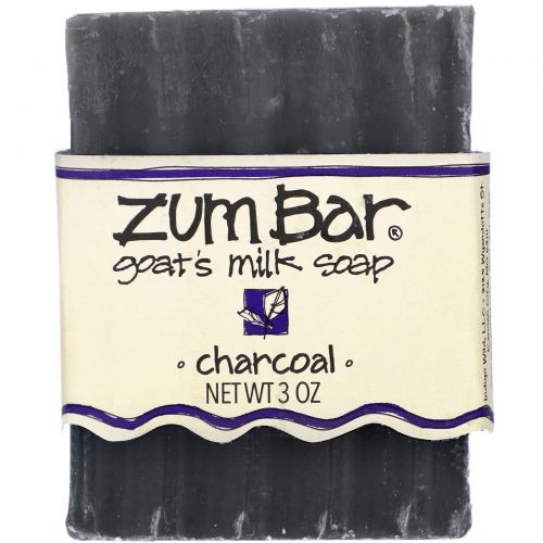 Indigo Wild, Zum Bar, Goat's Milk Soap, Charcoal, 3 oz Bar