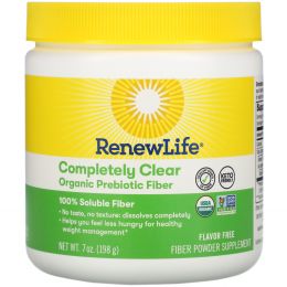 Renew Life, Completely Clear Organic Prebiotic Fiber, 7 oz (198 g)