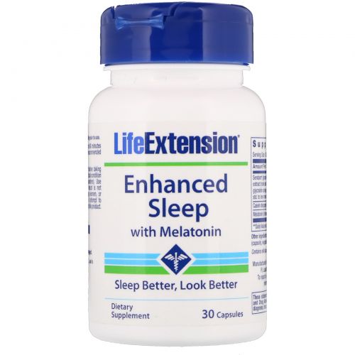 Life Extension, Улучшенная формула естественного сна, 30 капсул