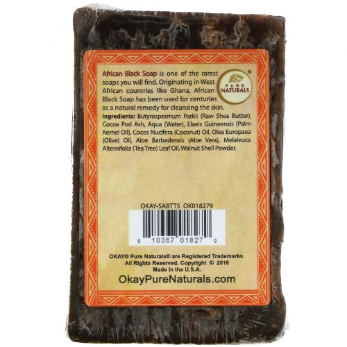 Okay, African Black Soap, Tea Tree, 5.5 oz (156 g)