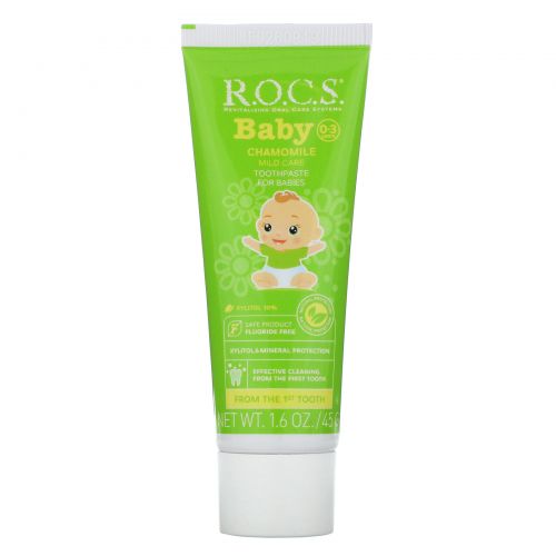 R.O.C.S. , Baby, Chamomile Toothpaste, 0-3 Years, 1.6 oz (45 g)