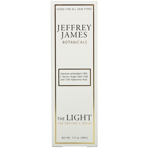 Jeffrey James Botanicals, Свет Антивозрастная C-сыворотка, 1,0 унция (29 мл)