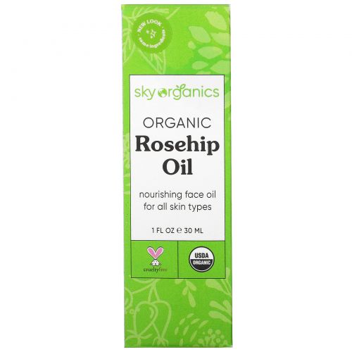 Sky Organics, Organic Rosehip Seed Oil, 1 fl oz (30 ml)