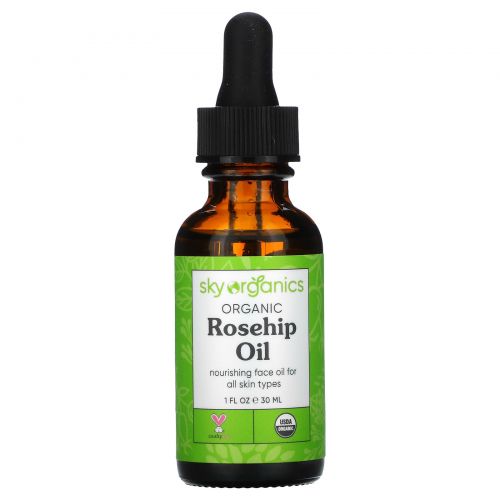 Sky Organics, Organic Rosehip Seed Oil, 1 fl oz (30 ml)