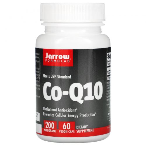 Jarrow Formulas, Коэнзим Q10 200, 200 мг, 60 капсул