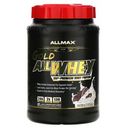 ALLMAX Nutrition, AllWhey Gold, 100% Whey Protein + Premium Whey Protein Isolate, Cookies & Cream, 2 lbs (907 g)