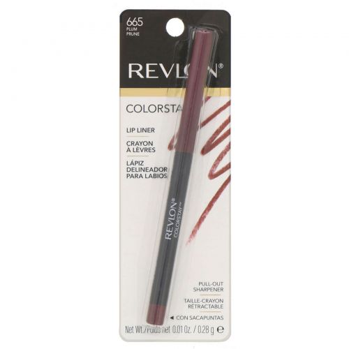 Revlon, Контурный карандаш для губ Colorstay, оттенок сливовый 665, 0,28 г