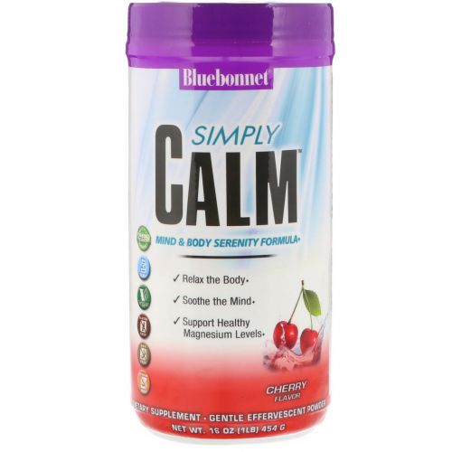 Bluebonnet Nutrition, Simply Calm, Cherry Flavor, 16 oz (454 g)