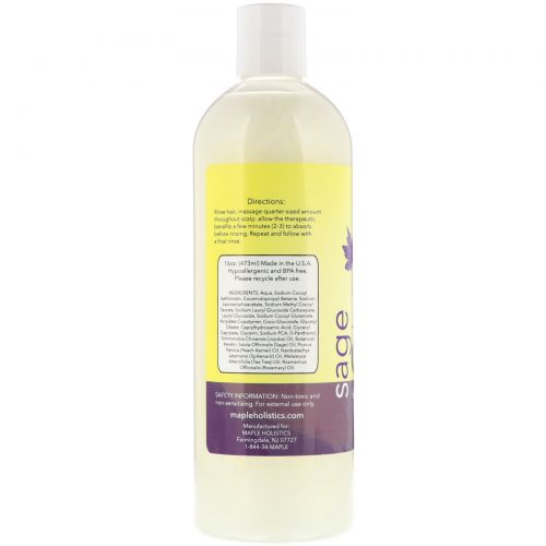 Maple Holistics, Sage, Special Formula Shampoo, 16 oz (473 ml)