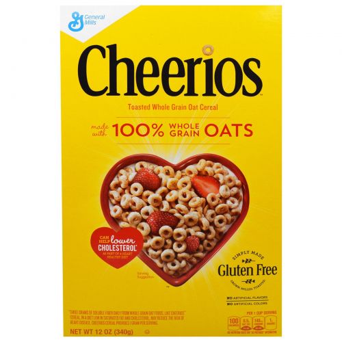 General Mills, Сухой завтрак Cheerios, 12 унций(340 g)