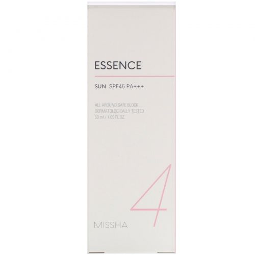 Missha, Essence Sun, солнцезащитный крем, SPF 45 PA+++, 50 мл (1,69 жидк. унции)