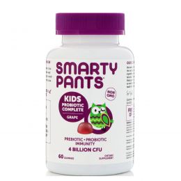SmartyPants, Complete, Детский Пробиотик, Виноград, 60 конфет