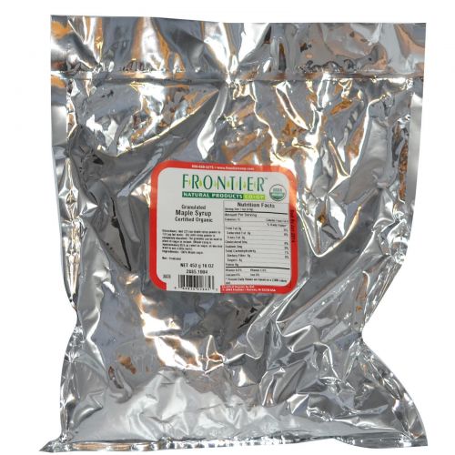 Frontier Natural Products, Органический гранулированный кленовый сироп, 16 унций (453 г)