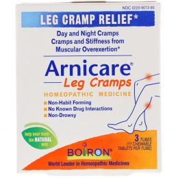 Boiron, Arnicare Leg Cramps, 3 Tubes, 11 Chewable Tablets Each