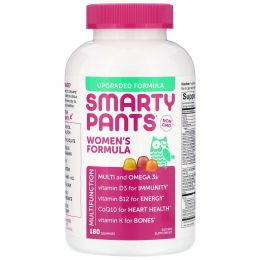 SmartyPants, Полный мультивитаминный комплекс для женщин + омега-3 + Витамин K2, 180 жевательных конфет