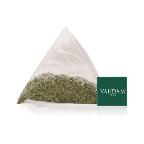 Vahdam Teas, зеленый чай, мелодия мяты, 15 чайных пакетиков, 30 г (1,06 унции)