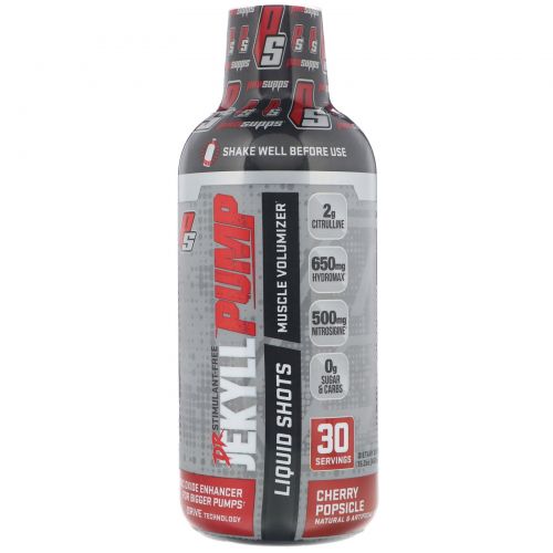 ProSupps, Dr. Jekyll Pump, без стимуляторов, вишневое мороженое, 450 мл (15,2 унции)