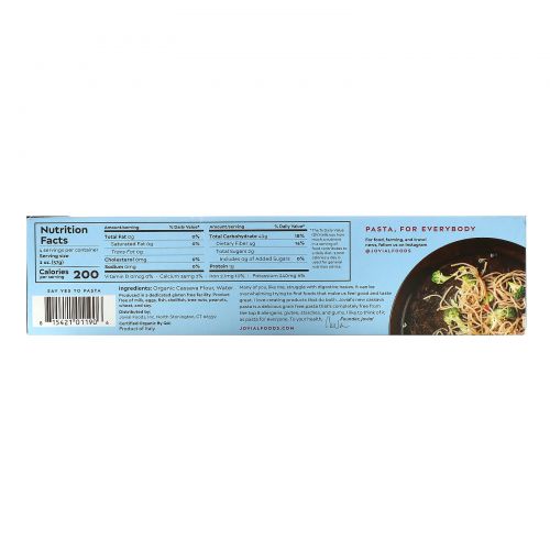 Jovial, Organic Grain Free Cassava, Spaghetti, 8 oz (227.6 g)