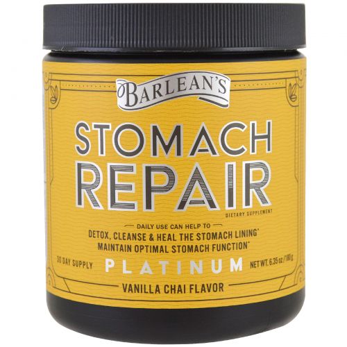 Barlean's, Stomach Repair, Vanilla Chai , 6.35 oz (180 g)