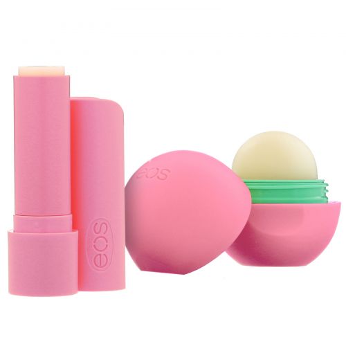 EOS, 100% Natural Shea Lip Balm, Strawberry Sorbet, 2 Pack, 0.39 oz (11 g)