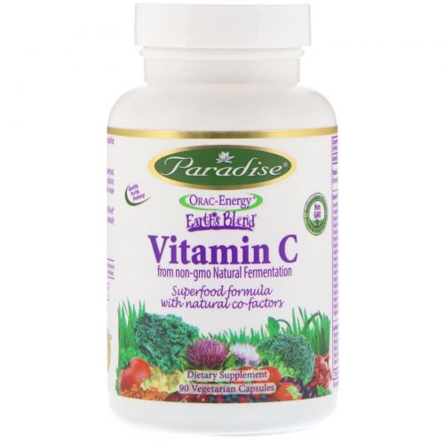 Paradise Herbs, Vitamin C, 90 Vegerian Capsules