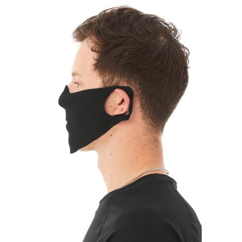 BELLA+CANVAS, Adult Daily Face Cover, Black, 1 Mask