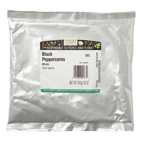 Frontier Natural Products, Цельный черный перец 16 унции (453 г)