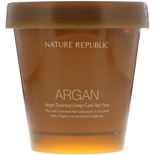 Nature Republic, Argan Essential Deep Care Hair Pack, 200 ml