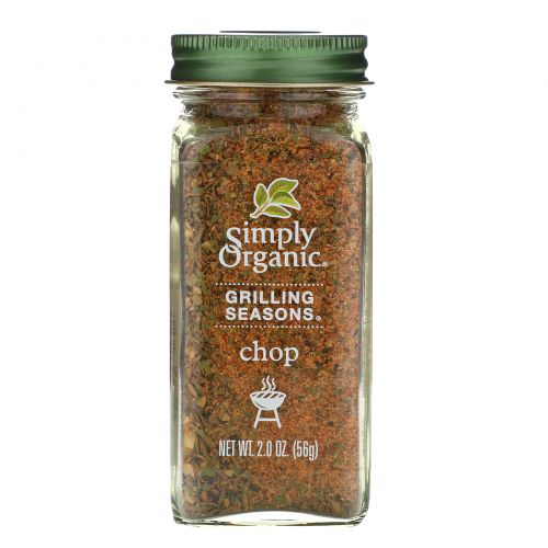 Simply Organic, Органические специи для гриля, Для отбивных, 2,0 унции (56 г)