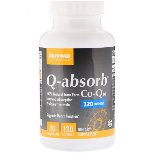 Jarrow Formulas, Q-absorb Co-Q10, 30 мг, 120 Капсул