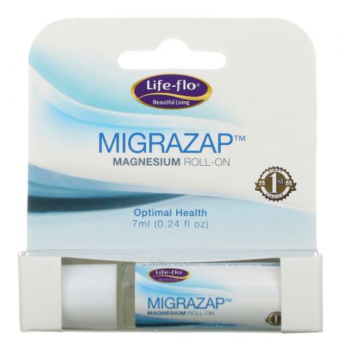 Life Flo Health, Migrazap, Шариковый аппликатор с магнием, 7 мл