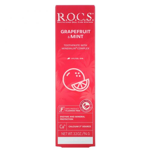 R.O.C.S. , Grapefruit & Mint Toothpaste, 3.3 oz (94 g)