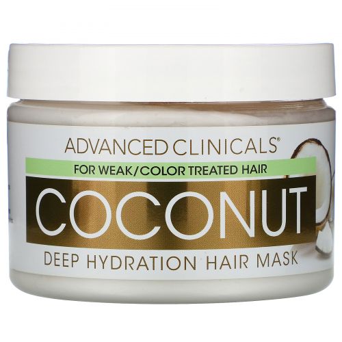 Advanced Clinicals, Coconut, Deep Hydration Hair Mask, 12 oz (340 g)