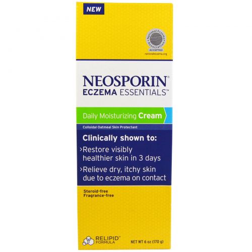 Neosporin, Eczema Essentials, ежедневный увлажняющий крем, 6 унций (170 г)