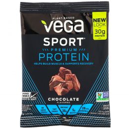 Vega, Спорт, Эффективная питьевая протеиновая смесь, шоколадный вкус, 1,6 унций (44 г)