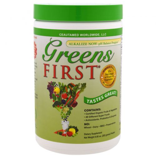 Greens First, Антиокислительный коктейль Superfood, оригинальный, 9,95 унц. (282 г)