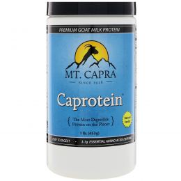Mt. Capra, Caprotein, козий молочный протеин премиум класса, со вкусом ванили, 16,2 унций (460 г)