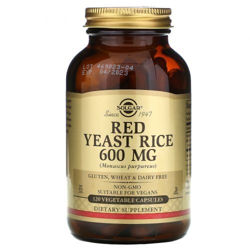 Solgar, Red Yeast Rice, 120 Veg Caps